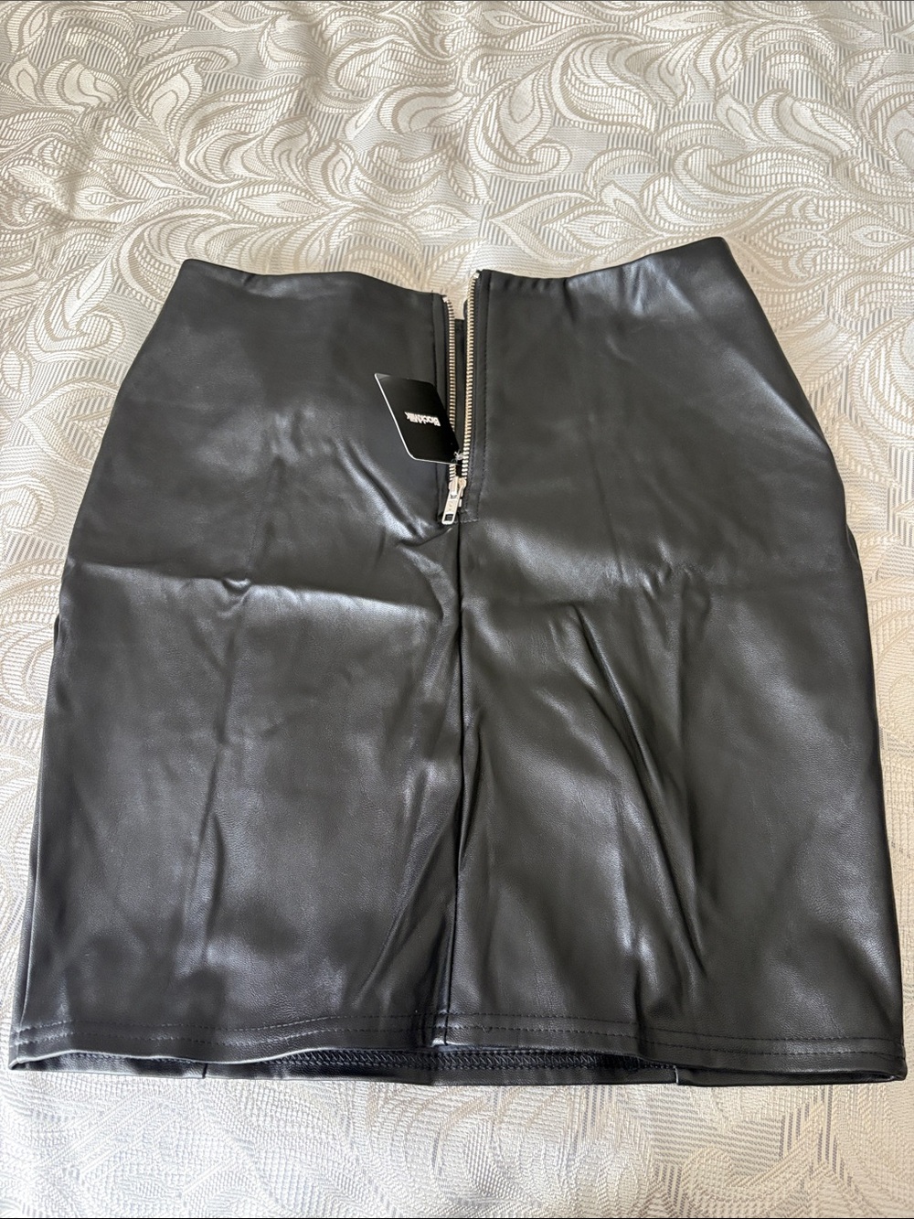 Blackmilk pvc pencil mini skirt